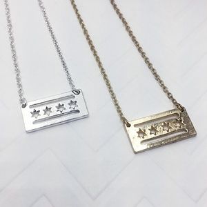 Chicago Necklace (choice of silver or gold tone)